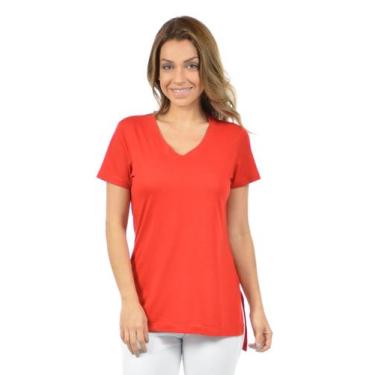 Imagem de Blusa longa mullet fenomenal(sem elasticidade), Vermelho, M