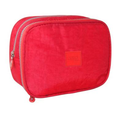 Imagem de Estojo Escolar 2 Divisórias Nylon Retangular Yepp MB13033-E, Vermelho