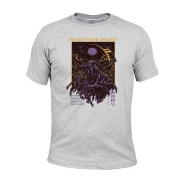 Imagem de Camiseta Plus Size Unissex Malha 30.1 Nigthmare - Surprass, Cinza, G5