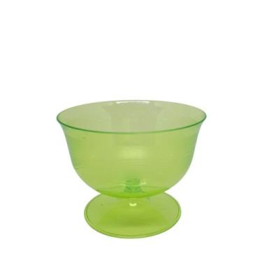 Imagem de 6 Taças de Sobremesa Acrílico 300ml Colorida - Deluma Plásticos, Verde