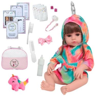 Imagem de Bebê Reborn Vinil Siliconado Fofinha Com Pelúcia Linda - Cegonha Rebor