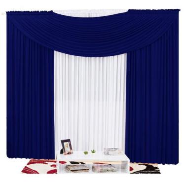 Imagem de Cortina Em Malha Com Bando 3,00 M X 2,50 M - Cores Diversas - Campari,
