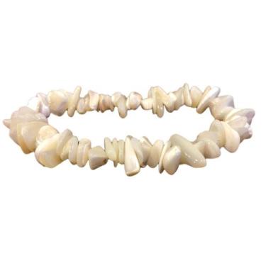 Imagem de Pulseira Natural Madre Pérola Em Cascalho - Família - EQUILIBRIO