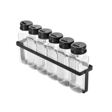 Imagem de Porta Temperos E Condimentos 6 Potes Tampa Dosadora Dupla - Armazém Do