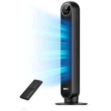 Imagem de Ventilador de Torre com 4 Velocidades, 4 Modos e Temporizador de 8 Horas, 110V 42W, Dreo, Preto