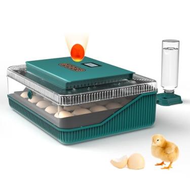 Imagem de Incubadora automática de ovos para incubação: incubadora de ovos com rotação automática de ovos e controle de umidade - 25 incubadoras de ovos com candler para frango, pato, codornizes, ganso, pombo,