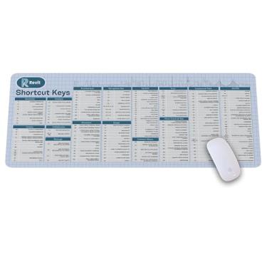 Imagem de Autodesk Revit Tapete de mouse com teclas de atalho, folha de dicas do Revit, referência rápida do Revit, tapete de mouse extragrande, presente para arquiteto, escritório, decoração de mesa, tapete