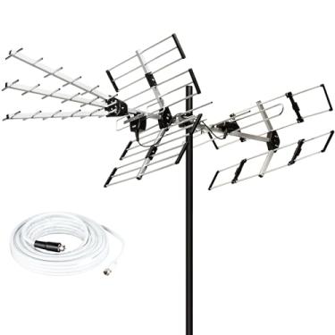 Imagem de Five Star Antena de TV externa 2024 versão mais recente 200 milhas de longo alcance atualizado Yagi HD VHF UHF suporte ATSC 3.0 e transmissão 4K