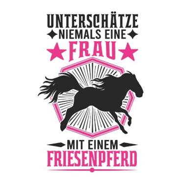 Imagem de Friesenpferd Tagesplaner: Friesenpferd Reiterin Friese Pferd Frau/Kalender 2022 / Wochenplaner Tagesplaner Planer/Planungsbuch To-Do-Liste / 6x9 Zoll / 100 ausfüllbare Seiten