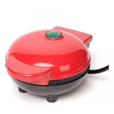Imagem de Mini Máquina de Waffles Elétrica Casa Cozinha Fazer Waffle Panquecas Automático 110v(REDONDO COR ALEATORIA)
