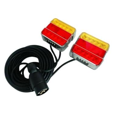Imagem de Trailers/Caixas de Cavalos/Máquinas de Construção 16LED Bicolor com Kit de Luz Traseira Ímã, 1 par