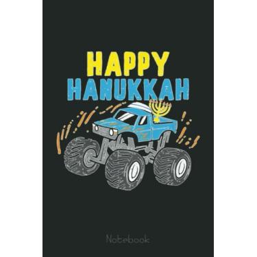 Imagem de Kids Happy Hanukkah Monster Truck Jew Kids Toddler Boys Hanukkah Notebook: Funny Monster Trucks Gifts for Kids Great Kids Appreciation Thank Gag Gifts for Girls Toddler Boys Dad Mom