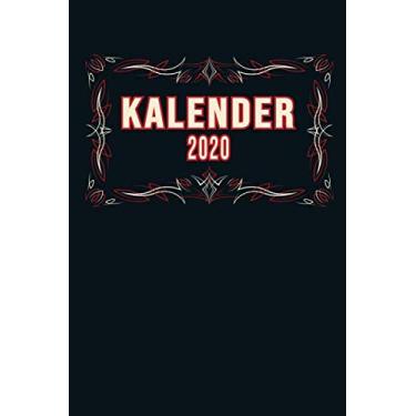 Imagem de Kalender 2020: Wochenplaner zum notieren, organisieren und planen ca. DIN A5 6x9. Kalender/Terminkalender/Monats- / Tagesübersicht/Kontakt- / Geburtstags listen/Design : Modern Tribal Rot Weiß