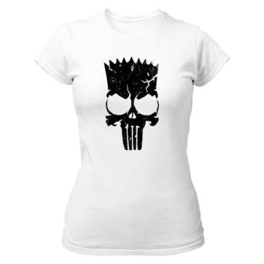 Imagem de Camiseta Baby Look  Bart Punisher Justiceiro Simbolo - Alearts, M