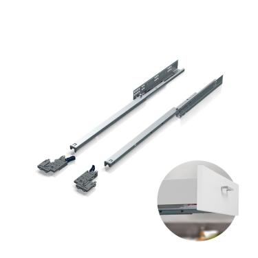 Imagem de Corrediça Trilho Telescópico Invisível Com Amortecedor Soft Closing 3d de 500 Mm Hd