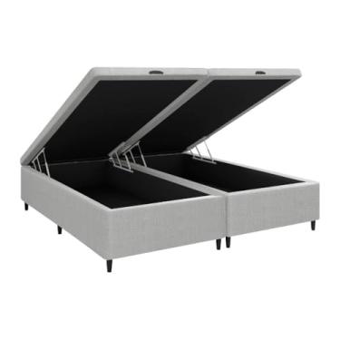 Imagem de Base Cama Box Baú Queen para Colchão 198x158cm Multimóveis CR35238 Cinza