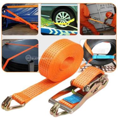 Imagem de Cinta de Amarração 9m x 50mm Suporte Para Cargas de Até 2 Toneladas Co