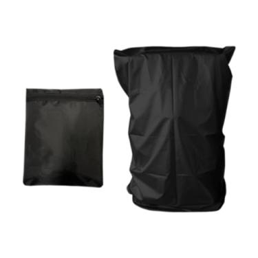 Imagem de Deevoka Tampa da esteira, abrigo versátil, com capa de máquina de corrida à prova d'água de cordão d'água para garagem ao ar livre, Black 117x97x168cm