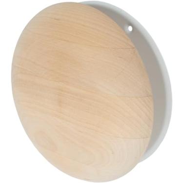 Imagem de Repa Market Difusor de ar de madeira de 10 cm - Tampa de saída de ar de sauna de madeira de amieiro preto ajustável - Defletor de ventilação interna de admissão, fornecimento e exaustão de ar - dutos