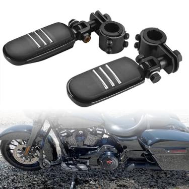 Imagem de Hutexico Motocicleta Highway Pegs, Crash Bar Highway Foot Pegs Apoio Para Os Pés Para Harley Touring Electra Street Glide Road King Sportster Kawasaki 1" (25 Mm), 1 1/4" (32 Mm), 1 1/3" (34 Mm) Prot