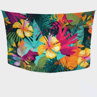 Imagem de Canga/Pareô Sublimado Floral Rosa/Laranja 1,00x1,50m - Fera Print - Su