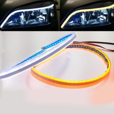 Imagem de Barra de led flexível externa sequencial farol drl e seta 45 cm - RAY-