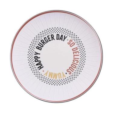 Imagem de Prato Raso Tramontina Chicago Em Porcelana Decorada 25 Cm