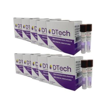 Imagem de 10 cxs indicador biológico autoclave D Tech