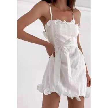 Imagem de N0359-Vestido Festa Evento Luxo Renda Lese Babado Amarração 18s10 - Xu