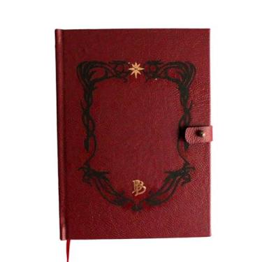 Imagem de Caderno Feito à Mão Grimório Senhor dos Anéis LOTR - Livro Vermelho A5 200 Folhas