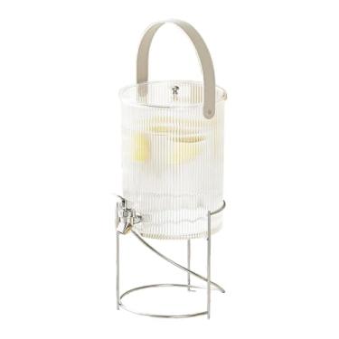 Imagem de YWJLQH Iced Beverage Dispenser Fruit Becket Bucket com dispensador de bebida aquática em pé para festa, 5l