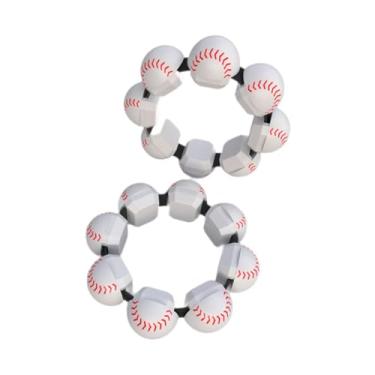 Imagem de UGPLM 2pcs pesos de pulso pesos de tornozelo pulseiras de peso de silicone para garotas no punho de perna no tornozelo tiras para caminhar pilates dance, Beisebol