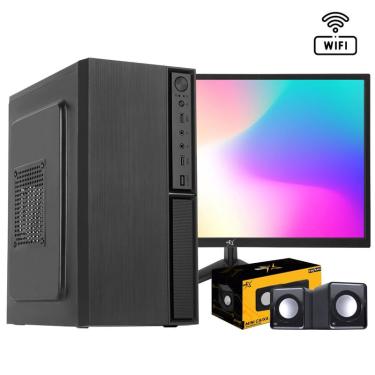 Imagem de Computador Completo Intel Core i5 10400F, 16GB, ssd 240GB, WinPro 10 monitor de 21'' Wi Fi
