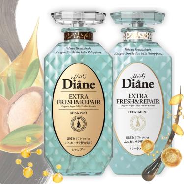 Imagem de Conjunto de shampoo e condicionador Moist Diane para mulheres e homens, tratamento capilar com proteína de queratina natural, conjunto de hidratação j