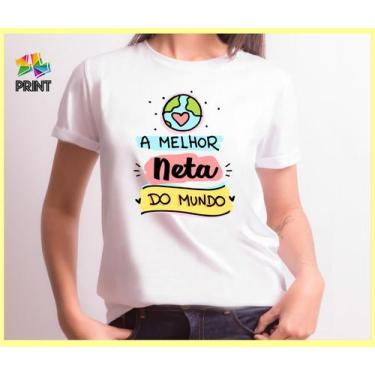 Imagem de Camiseta Adulto A Melhor Neta do Mundo -Avó Avô  Zlprint, G