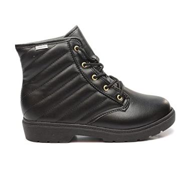 Imagem de Bota Infantil Molekinha Coturno Matelassê Preto 36