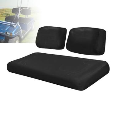 Imagem de Fepinc Conjunto de capa de assento de carrinho de golfe, capas de assento de carrinho de golfe para PRE-2000 DS Dress Up Capa de substituição capa de assento de couro de microfibra respirável (para
