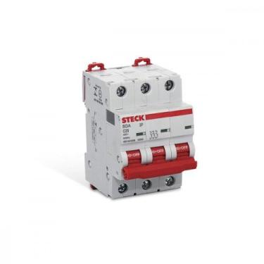 Imagem de Disjuntor Steck Din Tripolar100A Sd3 C Sdd3C100