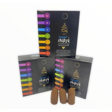 Imagem de Incenso cascata Goloka Sete Chakras Back Flow - Lua Mistica