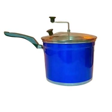 Imagem de Pipoqueira Panela de Alumínio Antiaderente com tampa de vidro Grande n