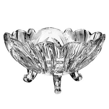 Imagem de cesta de frutas 2 PCS estilo doméstico moderno sala de estar mesa de café lanche prato criativo dormir vidro prato de frutas sobre spray transparente grande prato de frutas decoração de cozinha