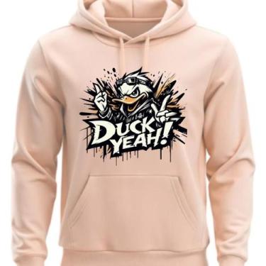 Imagem de Moletom Flanelado Com capoz Personalizado Duck Yeah - Hs, Bege, P