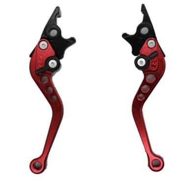 Imagem de RAYANA Alavanca de freio da embreagem da barra do manípulo de 7/20.3 cm ajustável de liga de alumínio CNC compatível com motocicleta chinesa GY6 50cc 70cc 90cc 125cc 150cc scooter ciclomotor (freio de