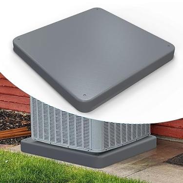 Imagem de Air Jade Almofada de equipamento para sistema de bomba de calor de ar condicionado mini-split sem dutos, 61 × 61 x 7,6 cm, mini condensador dividido de plástico, cinza