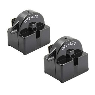 Imagem de 2 peças de geladeira para relé de partida QP2-4.7 PTC Ohm 1 pino para compressor Vissani Danby EdgeStar Summit Haier Igloo etc.