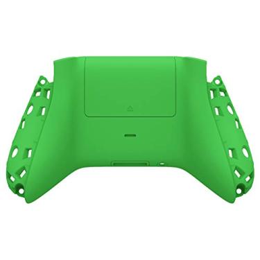 Imagem de eXtremeRate Capa inferior personalizada com toque suave verde com capa de bateria para controle Xbox Series S/X - Controle e trilhos laterais não incluídos