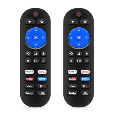 Imagem de Controle remoto de TV de substituição universal para Roku Players e Roku TV, para Roku 1 2 3 4, Express/+, Premiere/+, Ultra e para todas as TVs Roku (não para Roku Stick)