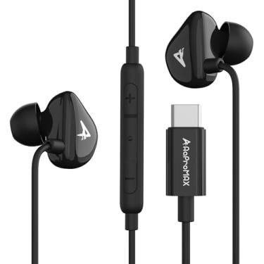 Imagem de Fones de ouvido USB C, fones de ouvido tipo C para iPhone 16 Pro Max/15/iPad Samsung Galaxy S20 S21 S22 S23 S24 FE microfone ultra com fio para Android Google Pixel 8 8A 7 7A 6A 6 OnePlus