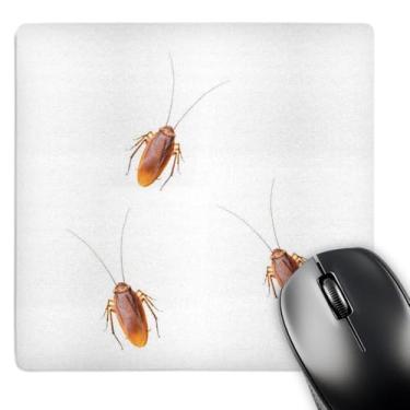 Imagem de baratas, foto de baratas em um fundo branco - Mouse pad, 20 x 20 cm (mp_220052_1)