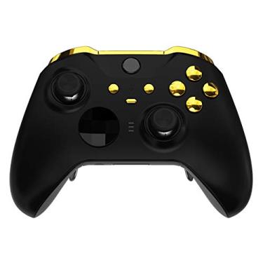 Imagem de eXtremeRate Botões de substituição em ouro cromado para Xbox One Elite Series 2, LB RB LT RT Bumpers disparadores ABXY Start Back Sync Chaves de interruptor para Xbox One Elite V2 Controlador modelo 1797